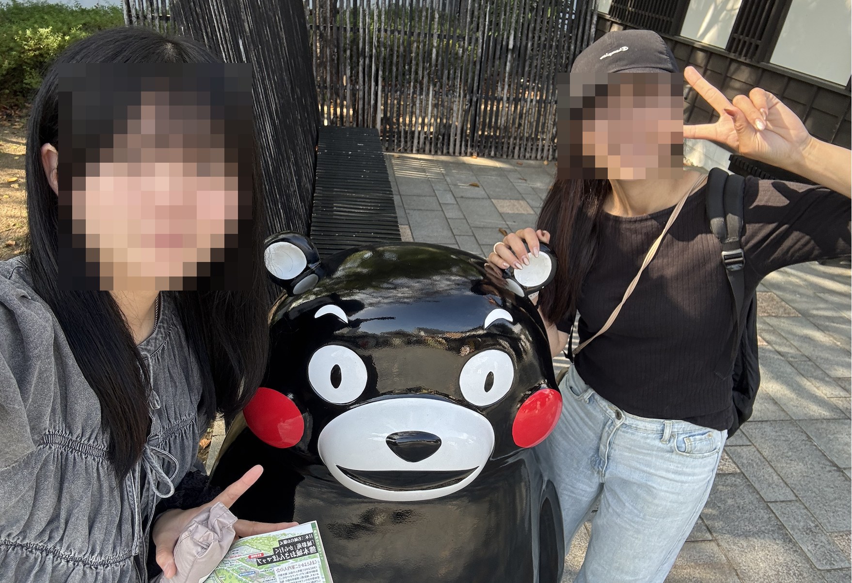 くまモンと記念撮影